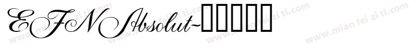 EFN Absolut字体转换